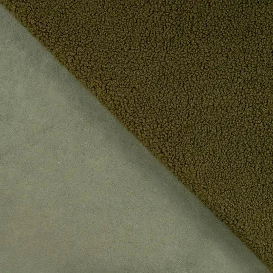 SHERPA SUEDE - Kaki Tissus Quality Textiles 