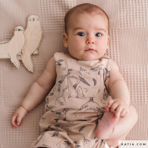 Summer Sweat Sea Lions Swimming Tissus Katia 