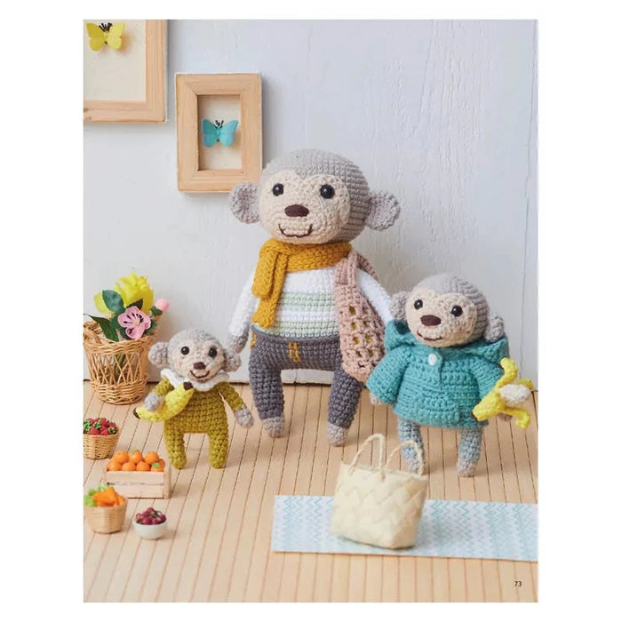 TENDRES FAMILLES AU CROCHET 6 FAMILLES D'ANIMAUX & LEURS ACCESSOIRES Livre Les éditions de saxe 