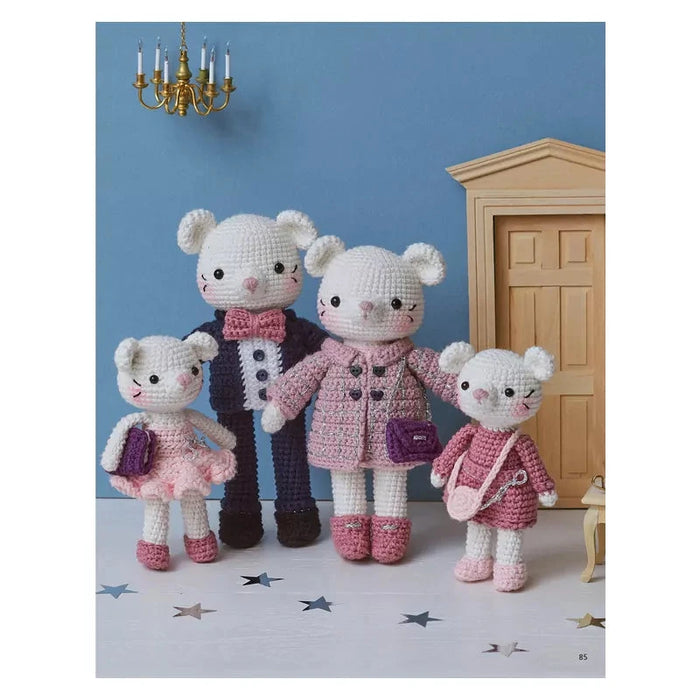 TENDRES FAMILLES AU CROCHET 6 FAMILLES D'ANIMAUX & LEURS ACCESSOIRES Livre Les éditions de saxe 