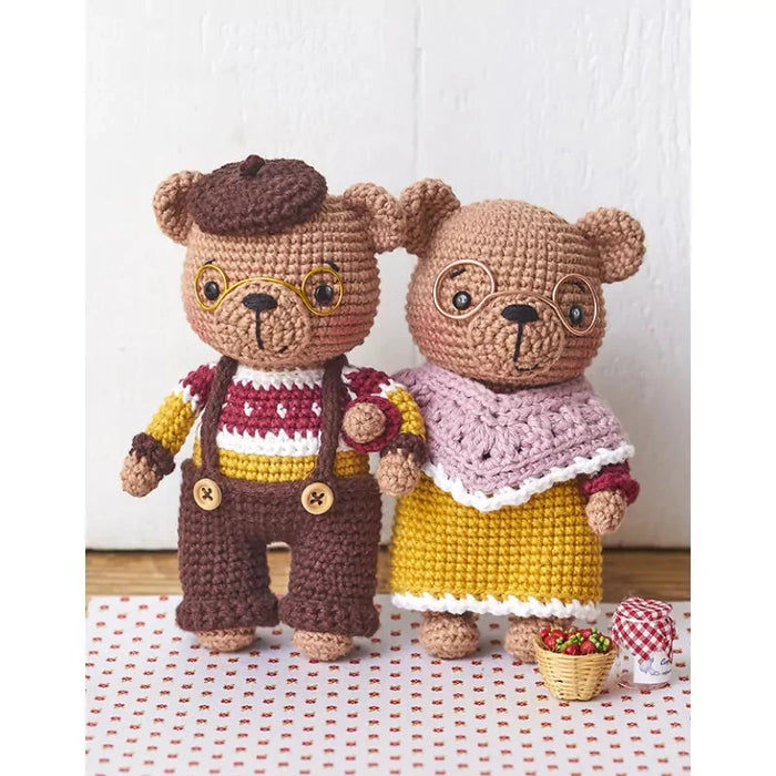 TENDRES FAMILLES AU CROCHET 6 FAMILLES D'ANIMAUX & LEURS ACCESSOIRES Livre Les éditions de saxe 