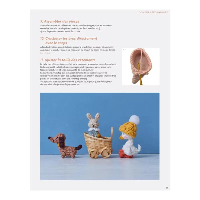 TENDRES FAMILLES AU CROCHET 6 FAMILLES D'ANIMAUX & LEURS ACCESSOIRES Livre Les éditions de saxe 