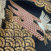 Tissu Japonais - Grues Dorées sur Noir Élégant - NAKA FABRICS Tissus Naka Fabrics 