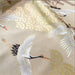 Tissu Japonais - Grues et Pins sur Beige Naturel - NAKA FABRICS Tissus Naka Fabrics 