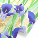 Tissu Japonais - Iris Violets sur Crème Doré - NAKA FABRICS Tissus Naka Fabrics 