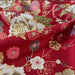 Tissu Japonais - Jardin Précieux sur Rouge Bordeaux - NAKA FABRICS Tissus Naka Fabrics 