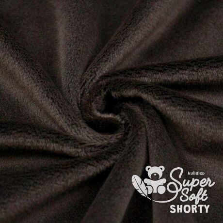 Tissu peluche Kullaloo shorty 1.5 mm Chocolat Tissus Kullaloo 