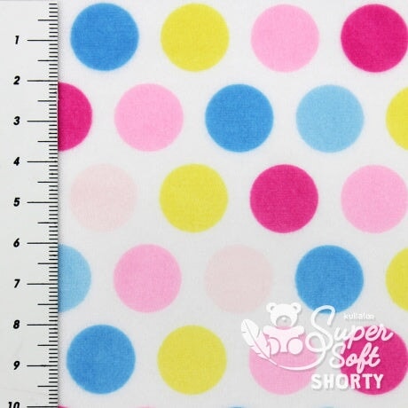 Tissu peluche Kullaloo shorty 1.5 mm Pois Tissus Kullaloo 