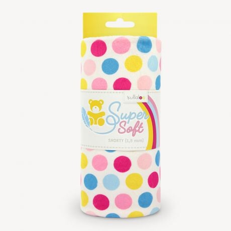 Tissu peluche Kullaloo shorty 1.5 mm Pois Tissus Kullaloo 