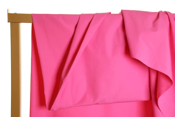 Tissu popeline coton rose Tissus Atelier Jupe 