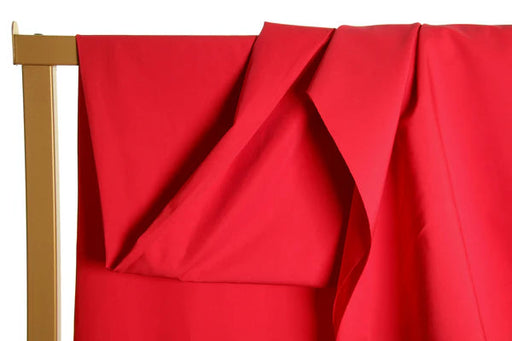 Tissu popeline coton rouge Tissus Atelier Jupe 