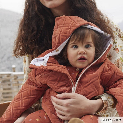 Tissu Techno Peachskin Matelassé Pad Rust Tissus Katia 