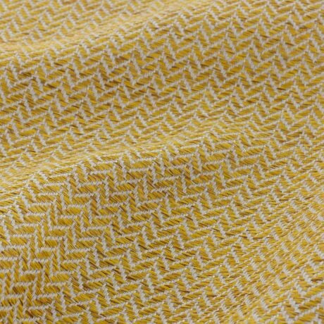 Tissu toile à chevrons fond jaune Tissus 3b com 