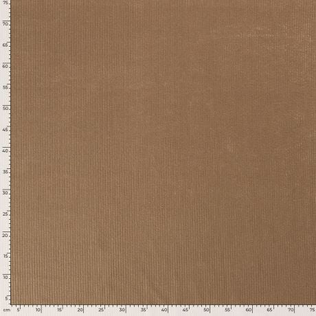 Tissu velours côtelé grosse côtes - Camel Tissus 3b com 