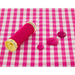 Tissu vichy popeline coton 10/10mm Fuchsia Tissus 3b com 