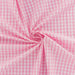 Tissu vichy popeline coton 6/6mm Rose Tissus 3Bcom 