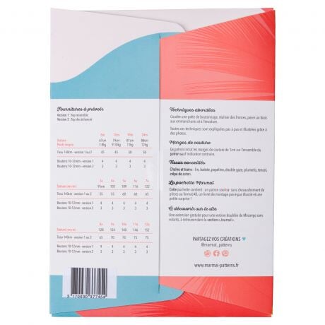 Top à volants réversible MESANGE - Maimaï Patron Marmaï 