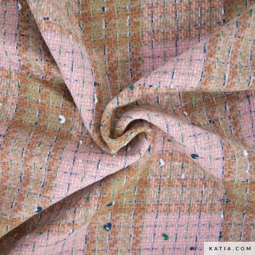 Tweed Coat Fabric Travel Tweed Tissus Katia 