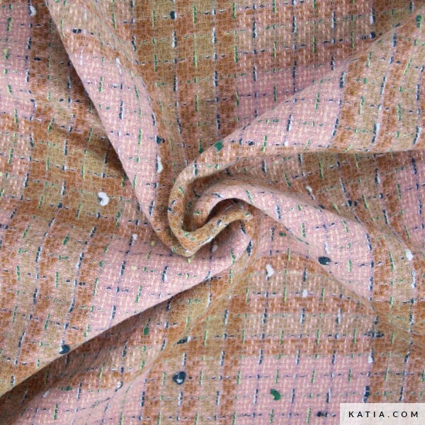 Tweed Coat Fabric Travel Tweed Tissus Katia 
