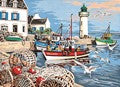 Canevas 45/60 - Le port de pêche