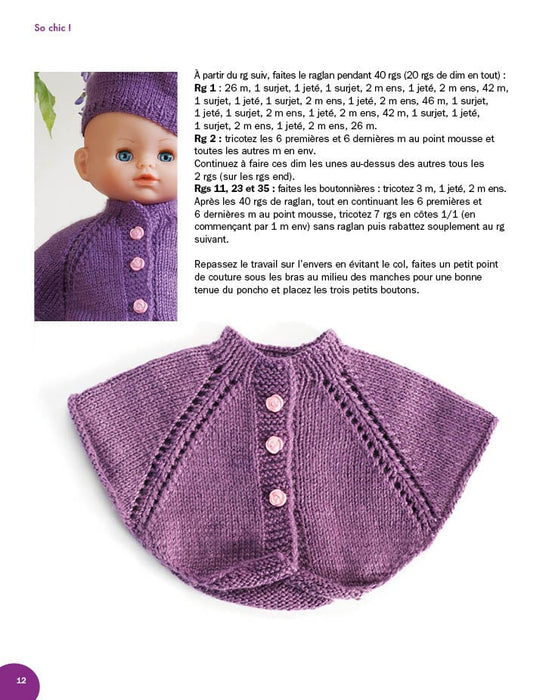 VETEMENTS DE POUPONS A TRICOTER VOL 2 Livre Un dimanche après midi 