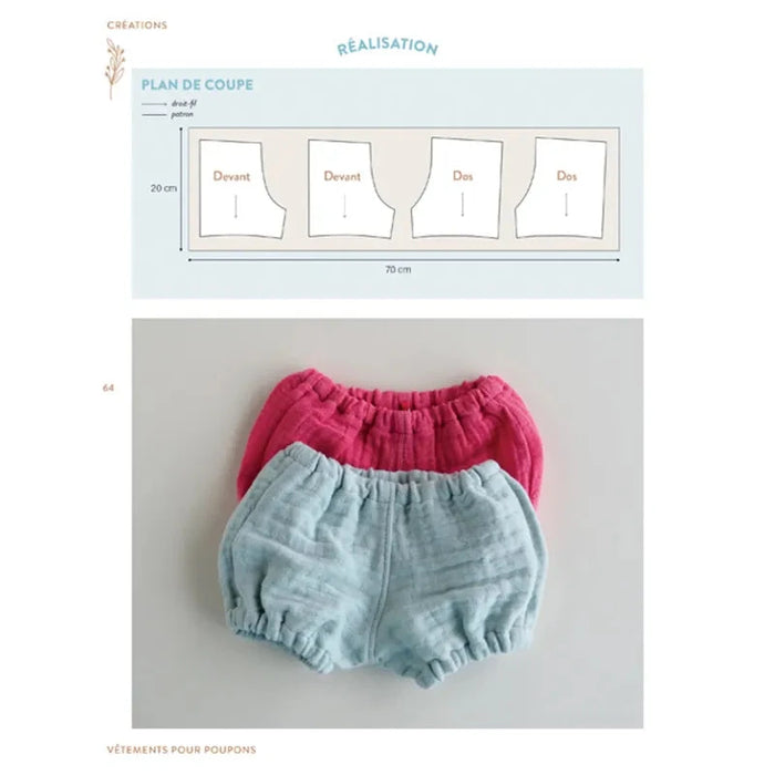 VETEMENTS POUR POUPONS AU TRICOT - 12 PANOPLIES Livre Les éditions de saxe 