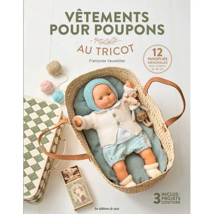 Poupon Heless chandail tricoté pour vêtements de poupée 35-45 cm Poupon Heless chandail tricoté pour vêtements de poupée 35-45 cm