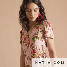 Viscose SS Print Cocoa Fruit Tissus Katia 