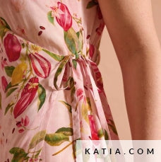 Viscose SS Print Cocoa Fruit Tissus Katia 