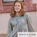 Viscose Twill Print Art Nouveau Floral Tissus Katia 
