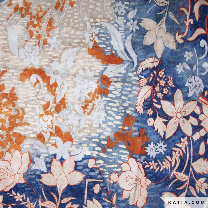 Viscose Twill Print Modernism Patchwork Tissus Katia 