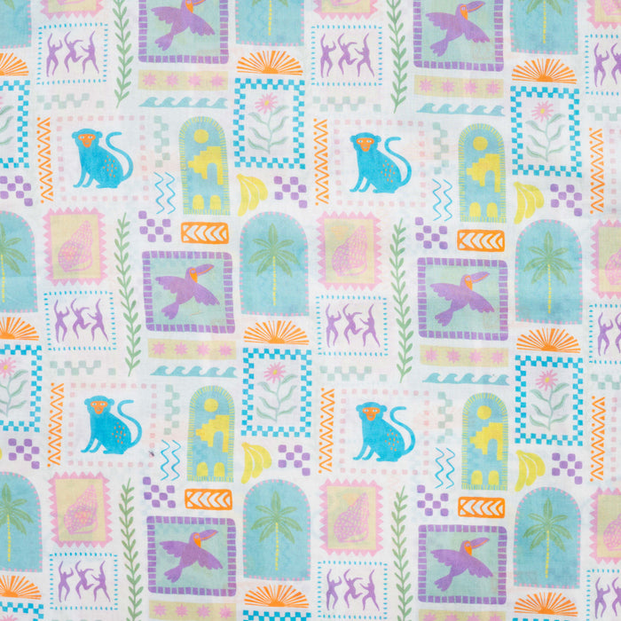 Voile de coton imprime Tissus Katia 