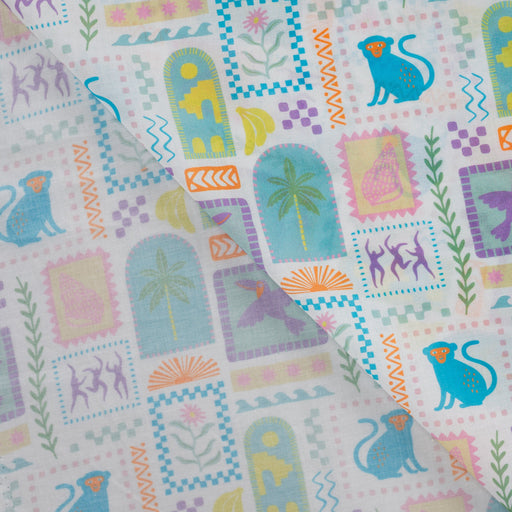 Voile de coton imprime Tissus Katia 