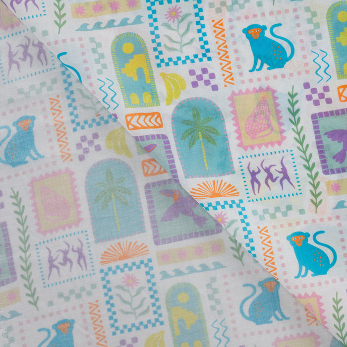 Voile de coton imprime Tissus Katia 