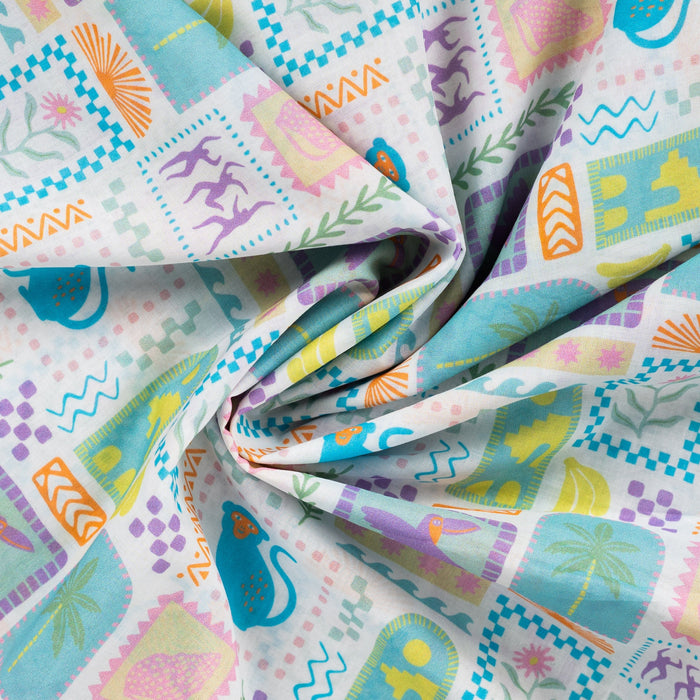 Voile de coton imprime Tissus Katia 