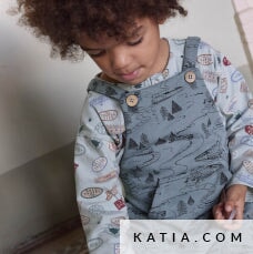 Winter Sweat Vintage trains Tissus Katia 