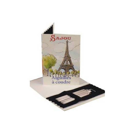 20 aiguilles à coudre numéros 3 5 7 et 9 - Carnet Tour Eiffel - Sajou Mercerie Sajou 