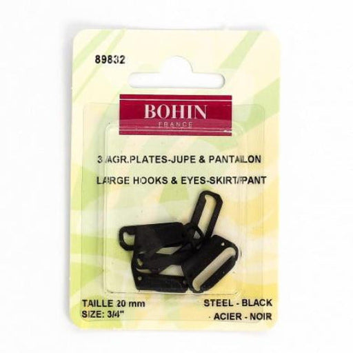 Agrafe & barrette pour jupe ou pantalon - Bohin Mercerie Bohin 20mm Noir 