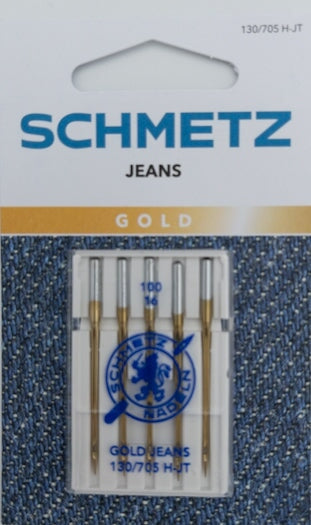Aiguille machine - Talon plat - Jeans Gold n°90/14 et n°100/16 - Schmetz Mercerie Schmetz 100/16 