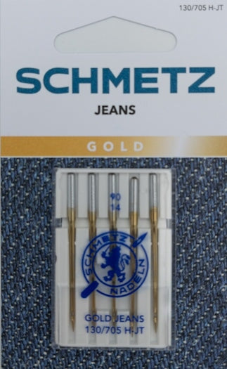 Aiguille machine - Talon plat - Jeans Gold n°90/14 et n°100/16 - Schmetz Mercerie Schmetz 90/14 