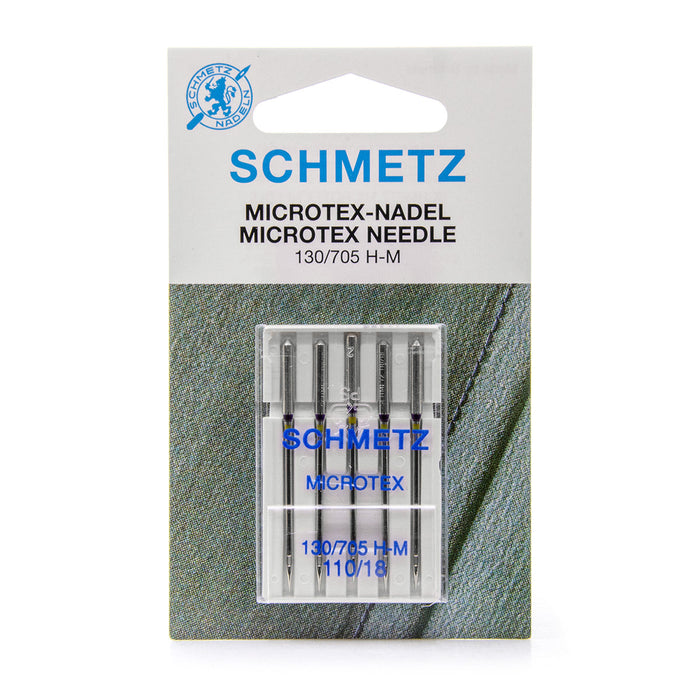 Aiguille machine - Talon plat - Microtex n°60/8, n°70/10, n°80/12, n°90/14 , 100/16 , 110/18- Schmetz Mercerie Schmetz 110/18 