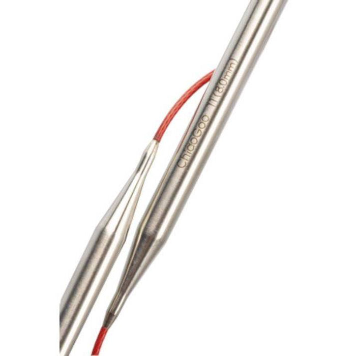 Aiguilles circulaires fixes métal Chiaogoo Red Lace - 23CM - Taille 2 à 3mm Tricot Chiaogoo 
