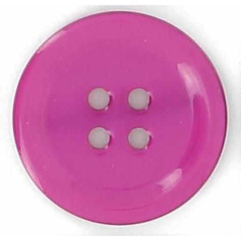 Bouton 4 trous - Bord rond nacre vernis - Taille 12mm Bouton Belly Button 81 