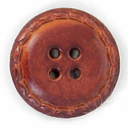 Bouton 4 trous cuir - Taille 27mm Bouton Belly Button 60 27 