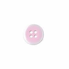 Bouton 4 trous fantaisies - Taille 11 et 13mm Bouton Belly Button 11mm Rose clair - blanc 