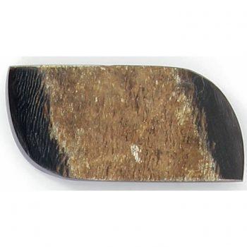 Bouton à pied pion corne Naturel rectangle Taille 42-52mm Bouton Belly Button 42mm 