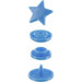 Bouton pression BabySnap plastique taille 12.4 - Etoile bleu Mercerie BabySnap 