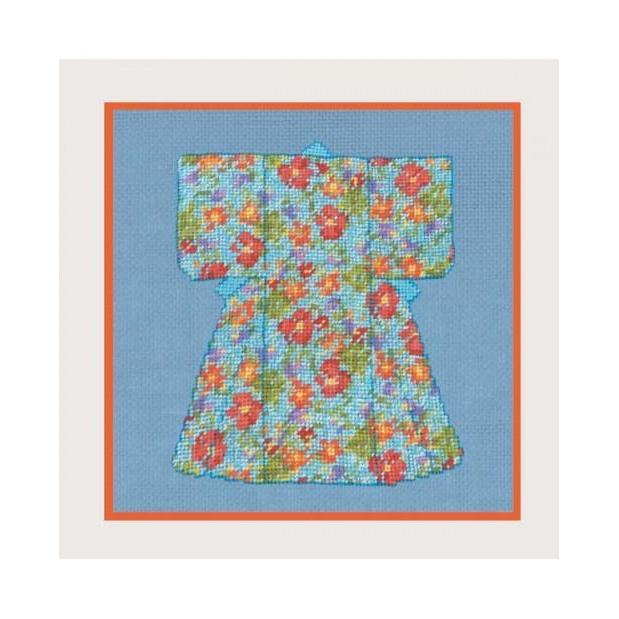 Broderie petit point - Kimono fleuri - Kit de broderie - Le bonheur des dames Broderie Le bonheur des dames 