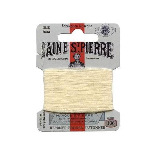 Carte laine Saint-Pierre - Sajou - Tout Coloris Fil Sajou Céruse 106 