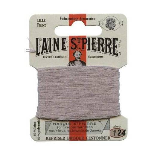 Carte laine Saint-Pierre - Sajou - Tout Coloris Fil Sajou Gris perle - 124 